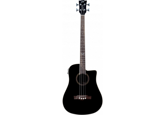 EKO Guitare Dreadnought basse cutaway electro See Through Black