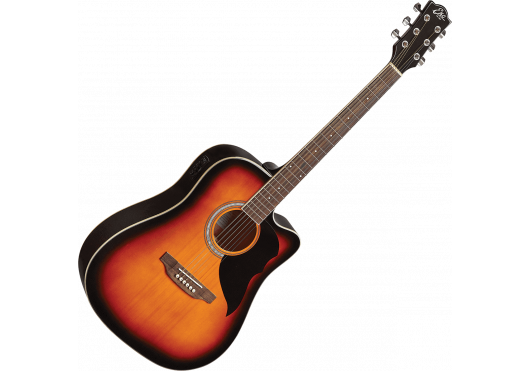 EKO Guitare électro Ranger Cutaway EQ Brown Sunburst
