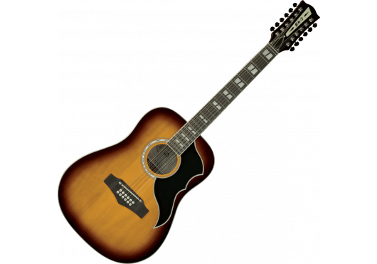 EKO Guitare Dreadnought 12 cordes electro Honey Burst