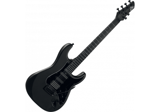 EKO Guitare Electrique Type Strat Aire Stealth noir mat - HSS rockbuckers