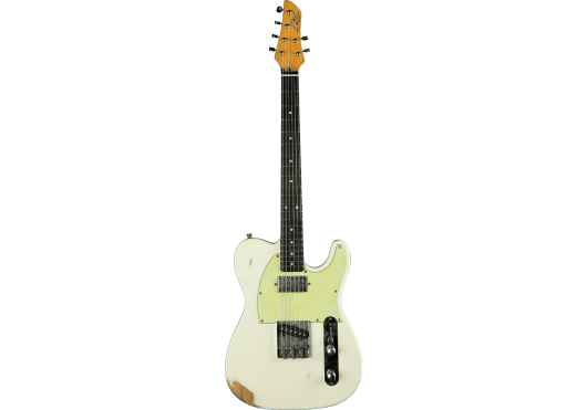 EKO Guitare Electrique Type Tele Tero Relic Olympic White