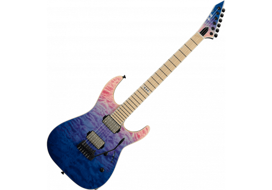 ESP Guitare électrique E-II M-II Hipshot Tremolo QM Indigo Purple Fade