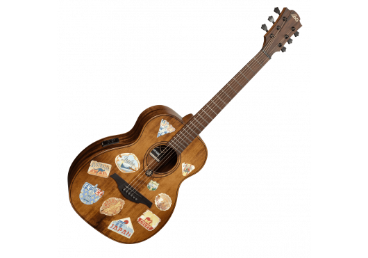 LAG Guitare acoustique Escapade Globe Trotter Électro