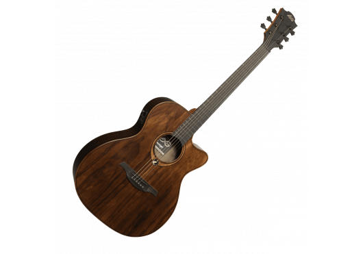 LAG Guitare acoustique Sauvage Auditorium Pan Coupé Électro