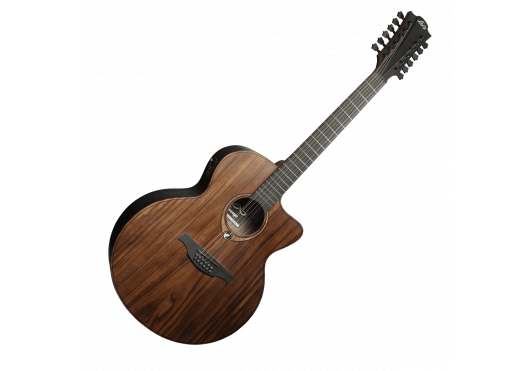 LAG Guitare acoustique Sauvage Jumbo 12 cordes Pan Coupé Électro
