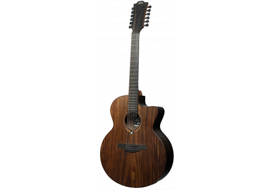 LAG Guitare acoustique Sauvage Jumbo 12 cordes Pan Coupé Électro