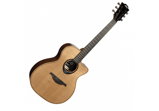 LAG Guitare acoustique BlueWave 2 Auditorium Pan Coupé Électro