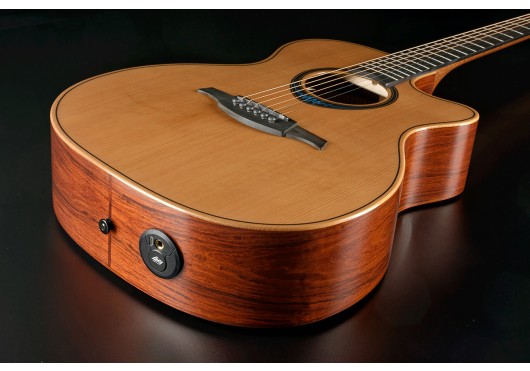 LAG Guitare acoustique BlueWave 2 Auditorium Pan Coupé Électro