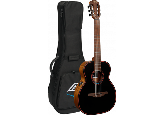 LAG Guitare acoustique BlueWave 1 Nylon Travel Électro Brown