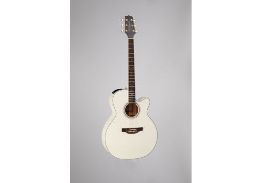 TAKAMINE Cutaway Pearl White