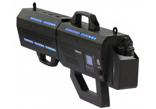 Gun Machine à fumée à canon avec turbine sur batterie 1200W