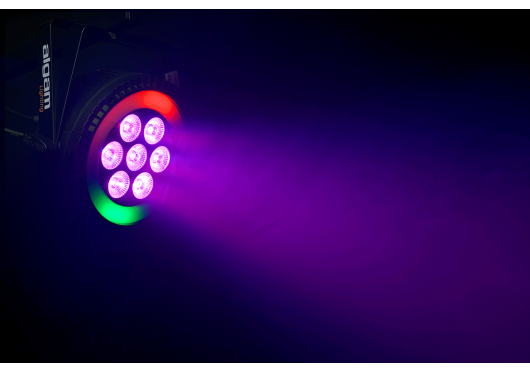 ALGAM LIGHTING PAR Wash 7x 6W + anneau Led
