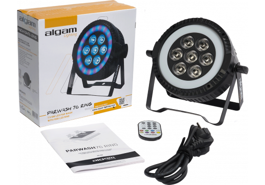 ALGAM LIGHTING PAR Wash 7x 6W + anneau Led