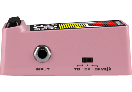 NUX Pédale accordeur guitare compact LCD couleur - rose