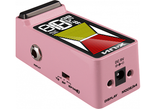 NUX Pédale accordeur guitare compact LCD couleur - rose