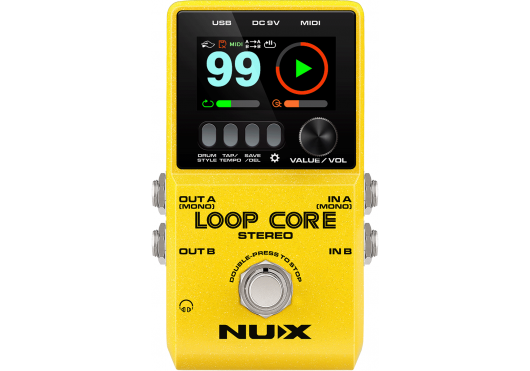 NUX Pédale looper & boîte à rythmes stéréo