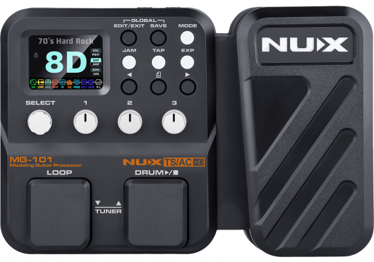 NUX Multi-effets guitare MG101 - 2 switchs + exp