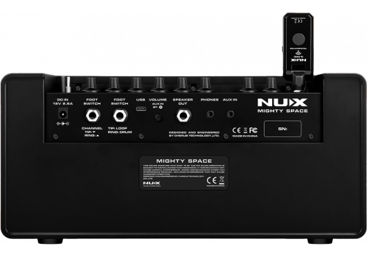 NUX Ampli guitare/basse stéréo à modélisation 30W Bluetooth + émetteur 2,4 GHz