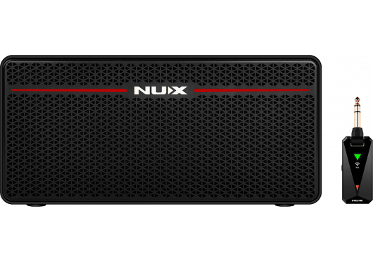 NUX Ampli guitare/basse stéréo à modélisation 30W Bluetooth + émetteur 2,4 GHz