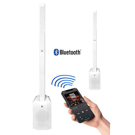 HK Audio POLAR 8 MK2 – Sono colonne Bluetooth, blanc
