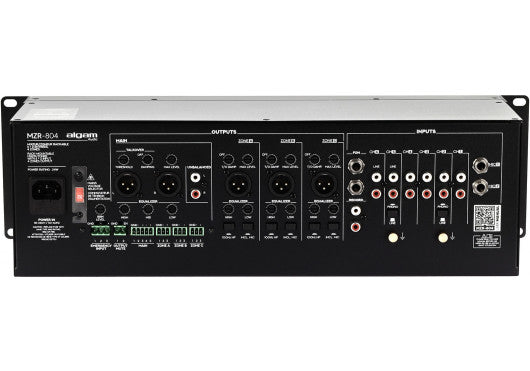 ALGAM AUDIO Mixeur zoneur - 6 + 2 entrées, 4 zones rackable