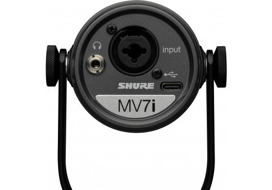 SHURE Microphone Bureau / Podcast avec interface USB intégrée MV7I