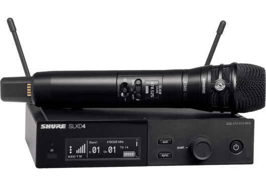 SHURE système HF emetteur main KSM8 noir