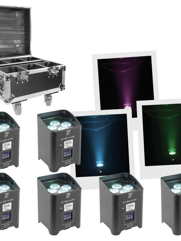 LOCATION PACK 6 PAR SUR BATTERIE ALGAM LIGHTING