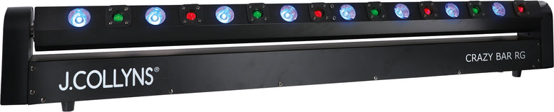 J.COLLYNS CRAZY BAR RG Barre 8 Lasers Rouge Vert + 8 Leds