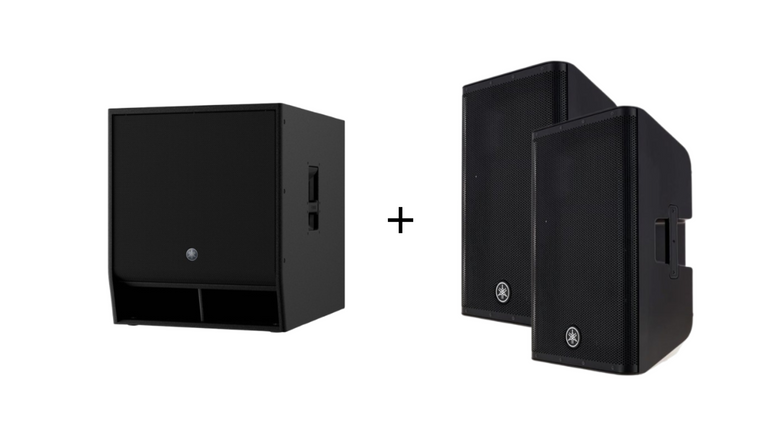 LOCATION PACK YAMAHA DXR12 x2 + CAISSON DXS18