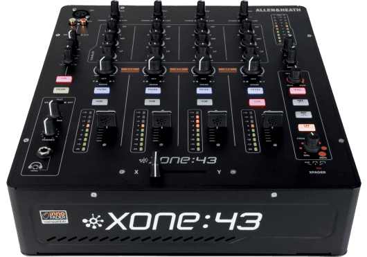 Table de mixage DJ 4 voies stéréo, 2 sorties stéréo