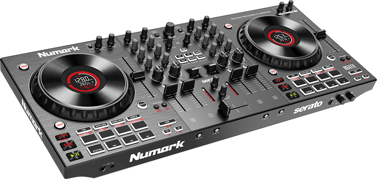 Contrôleur Dj Avancé 4 Voies, 2 Jogs, Écrans, Carte Son
