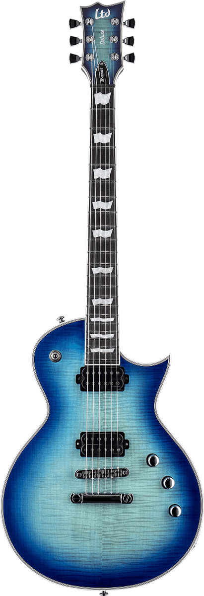 Guitare Électrique Ec-1000 Ctm Fm Violet Shadow