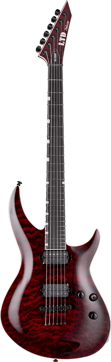 Guitare Électrique H3-1000 Qm See Thru Black Cherry
