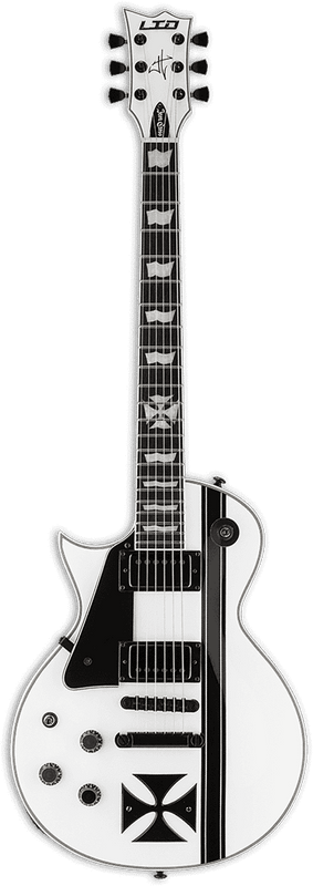Signature James Hetfield Ironcross Snow White Gauchère
