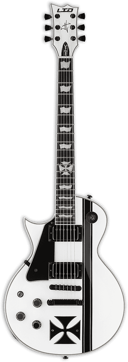 Signature James Hetfield Ironcross Snow White Gauchère