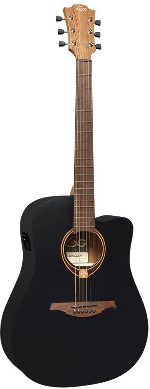 Dreadnought Black Satin Cutaway Electro