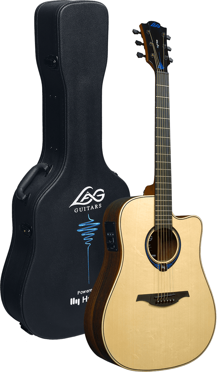 Hyvibe 30 Dreadnought Cutaway Electro