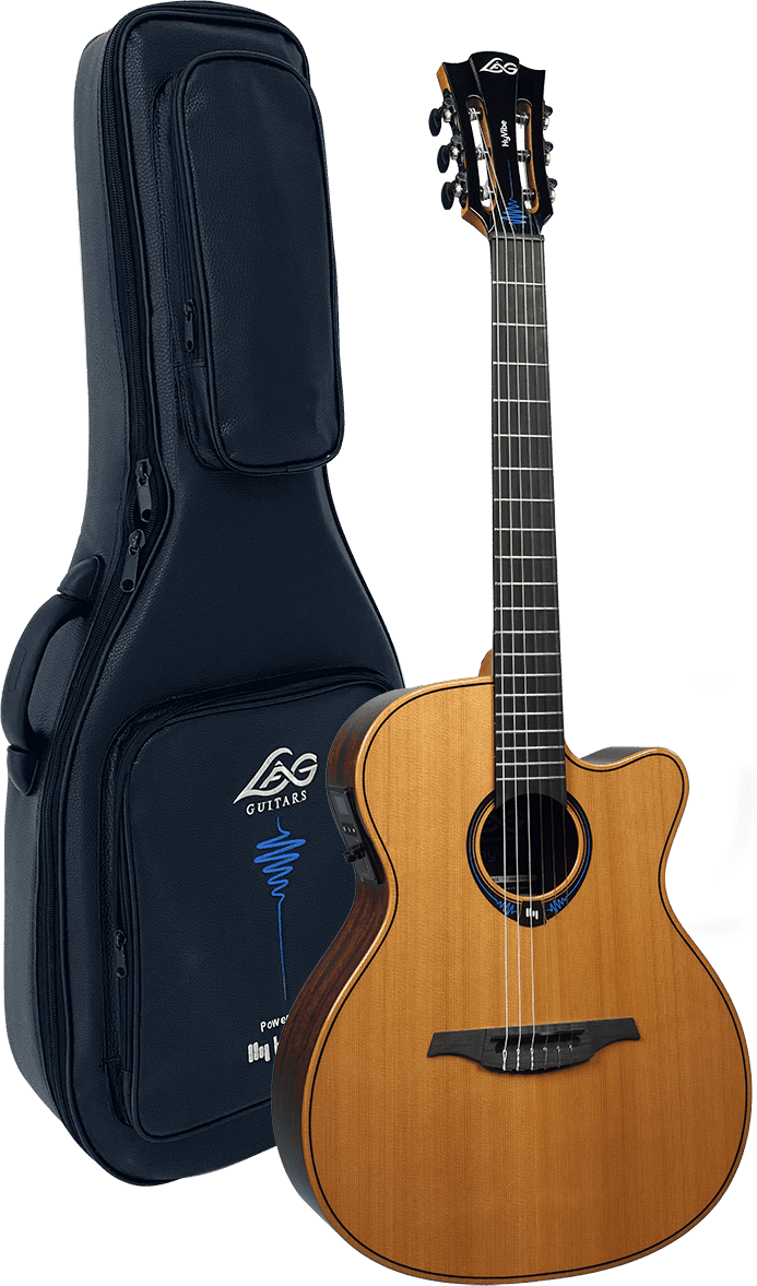 Hyvibe 15 Folk Nylon Auditorium Cutaway Electro