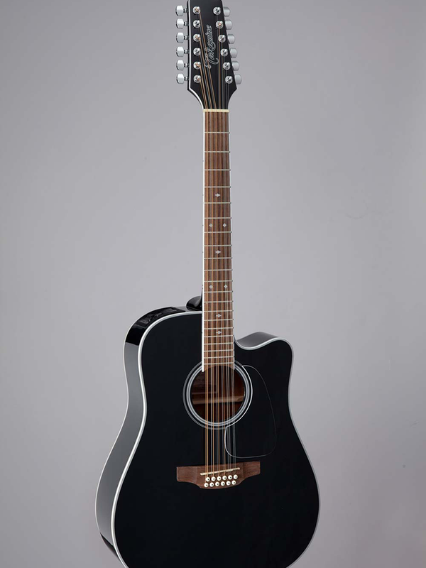 Guitare Électro-Acoustique Gd38Ce Black 12 Cordes + Housse
