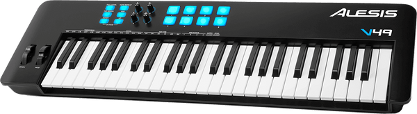 Clavier-Maître Usb Midi 49 Notes, 8 Pads, 4 Potentiomètres, Arpégiateur