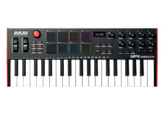 Clavier maître USB 37 mini-notes, 8 pads RVB, 8 encodeurs