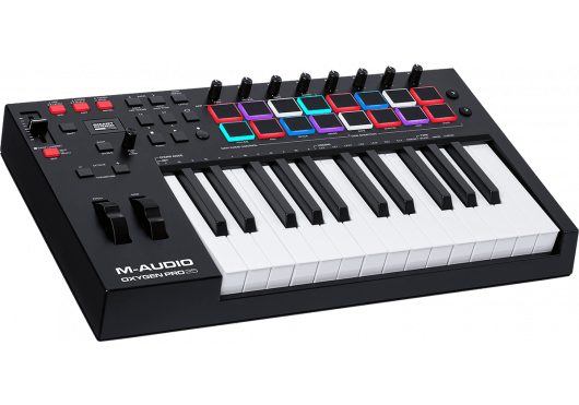 Clavier-maître USB/MIDI 25 touches, 16 pads, 8 encodeurs