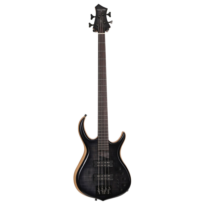M7 Swamp Ash-5 FL TBK Transparent Black Fretless