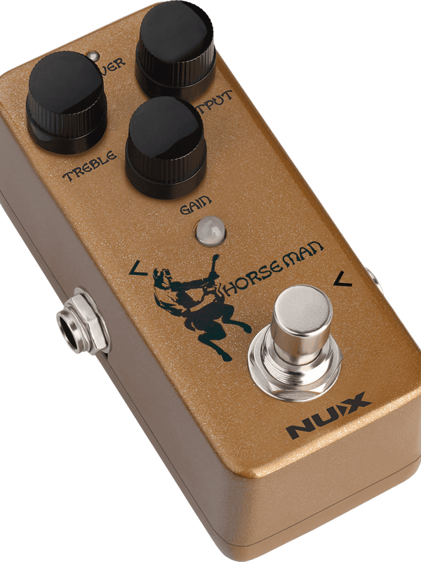 Pédale D'Overdrive Analogique Horseman Nod-1 Gold/Silver
