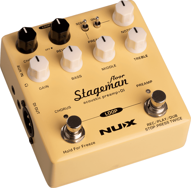 Préampli Acoustique, Sortie Di, 3 Effets Intégrés