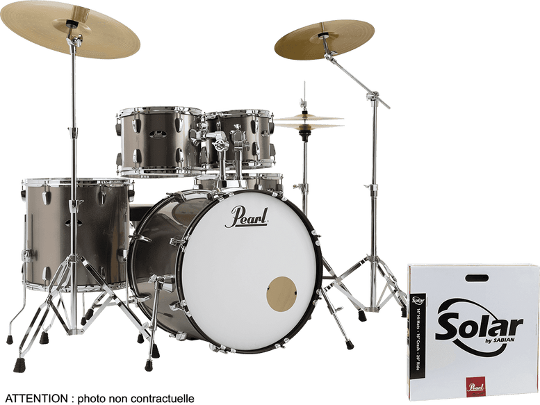 Batterie Roadshow 5F Rock 22" + B-50 + Ride 20" Solar Bronze Metallic