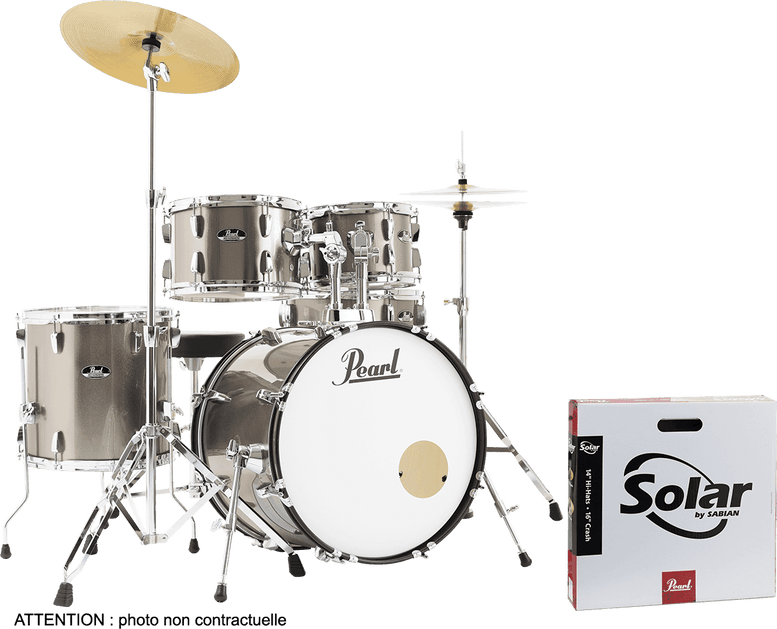 Batterie Roadshow 5F Fusion 20" + Pack Sabian Solar Bronze Metallic