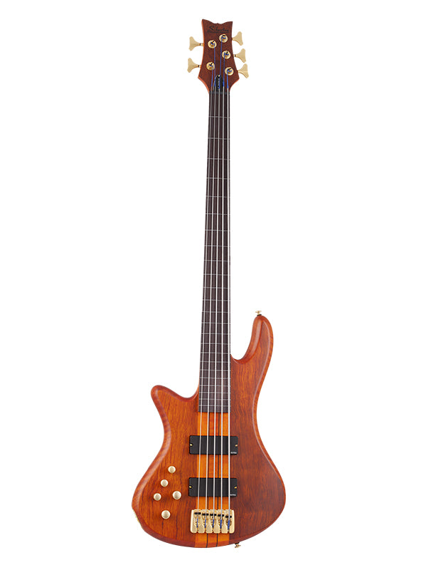 Stiletto Studio 5 Fretless, Gaucher - Honey Satin