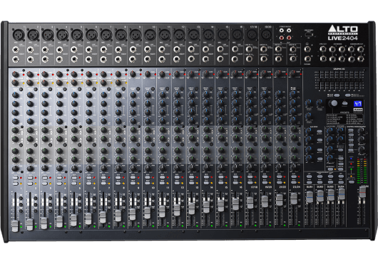 Table de mixage 24 canaux - 4 bus + effets